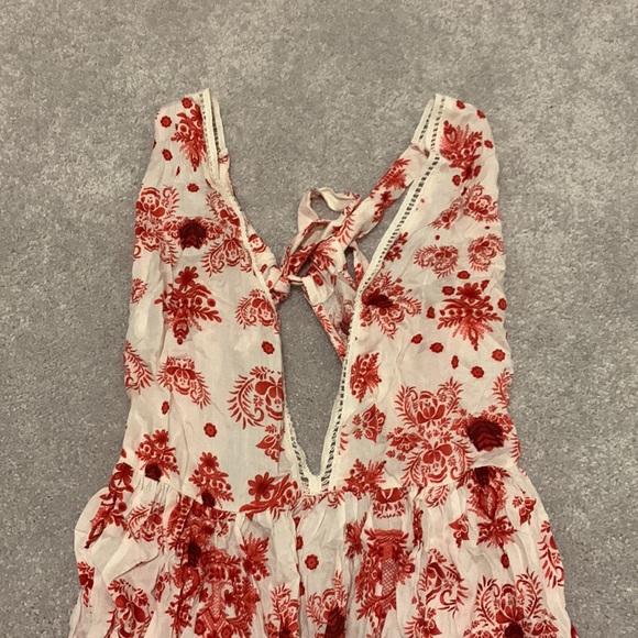 ASOS Floral Dress with Front Slit, Open Back - Picture 4 of 5